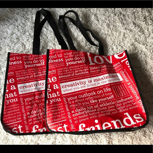 Lululemon | Reusable Totes | Set of 2 Large
